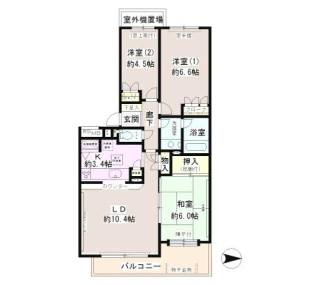 松戸小金台パーク・ホームズの間取り