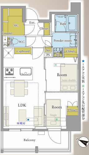 DUARES 千代田三崎町の間取り