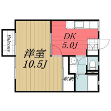 【間取り】 | 小野寺ハイツ　B