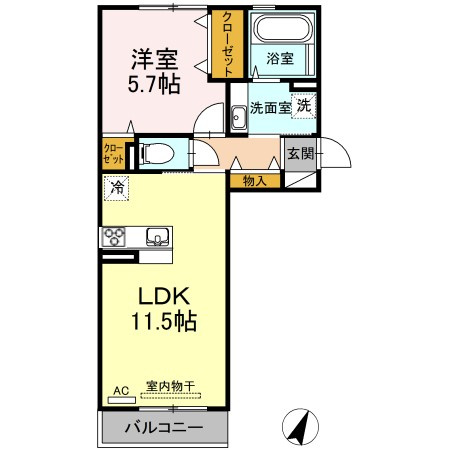 アーブルヒルズⅡの間取り