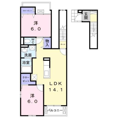 ボヌール　ミヤの間取り