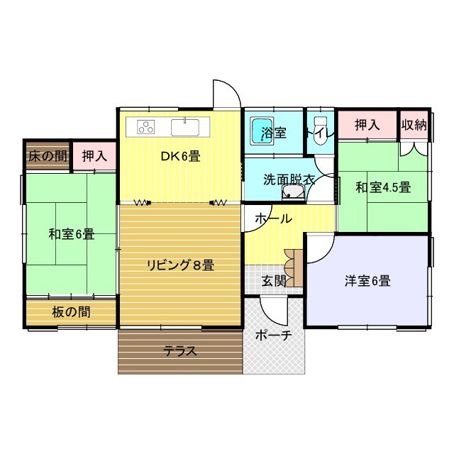 水戸市堀町の間取り