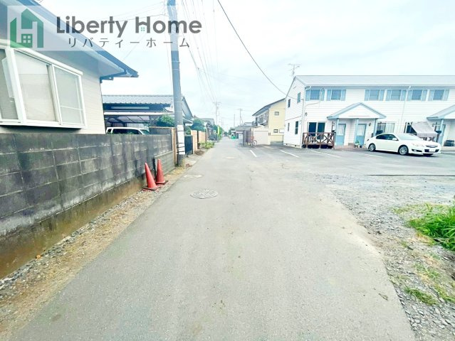 ひたちなか市堀口3期　新築戸建　1号棟の前面道路含む現地写真