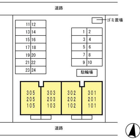 フォンティーヌの区画図