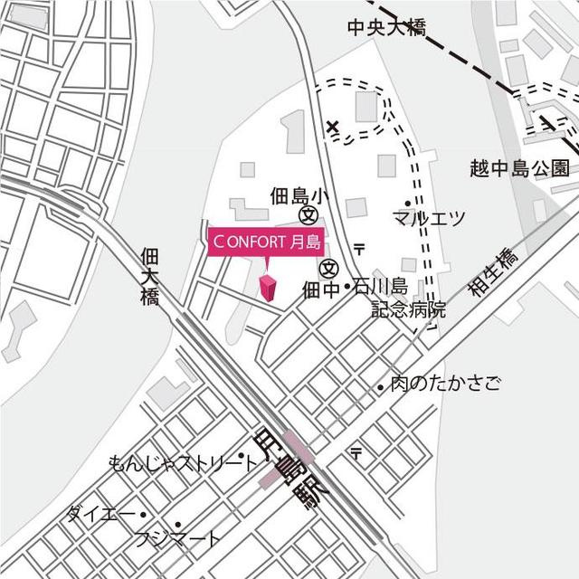 ＣＯＮＦＯＲＴ月島の地図