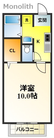 シンプルライフAの間取り