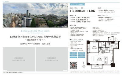 【その他】 | 日神パレステージ西麻布　仲介手数料無料＋70万円現金プレゼント中