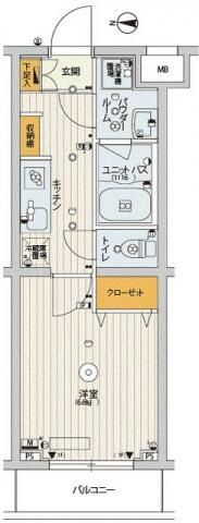 スカイコートパレス千川の間取り