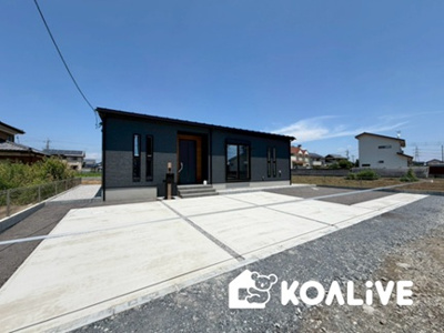 【外観】 | 伊勢崎市境栄町　平屋　新築住宅 | 現地ご案内ツアー開催中！早朝やお仕事帰りのご見学にもすぐ対応致します！見学ご予約はコアライブまでお気軽にお問い合わせ下さい！