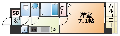 KDXレジデンス三宮の間取り