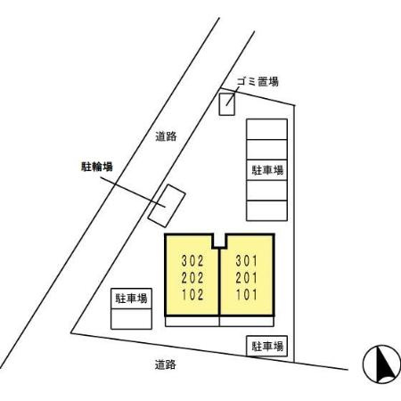 セジュール乙女口の区画図