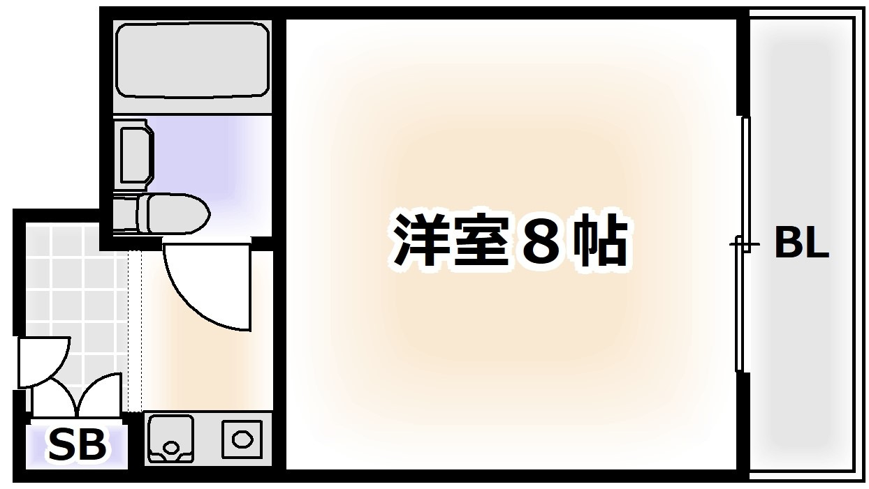 万代東シティーコーポの間取り