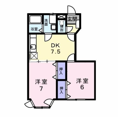 ベルグレ－スの間取り