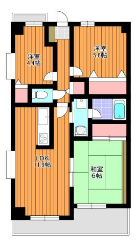 メルベーユ丸山台の間取り