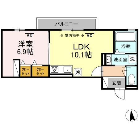 マーメゾン　東田中の間取り