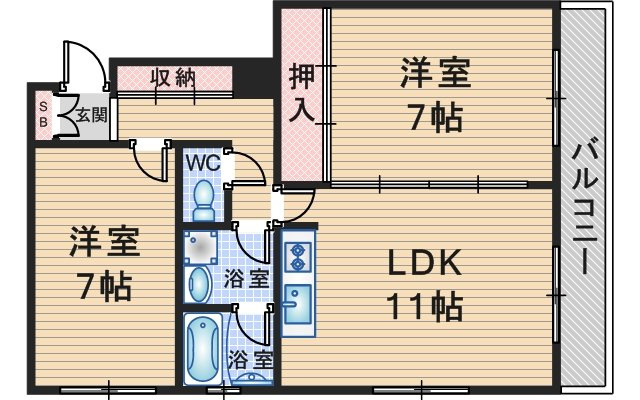 Tコート佳園の間取り