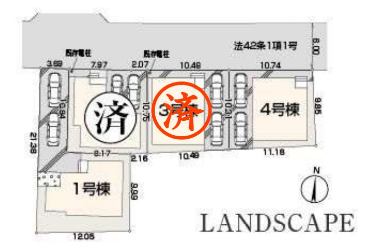 【4号棟　区画図】