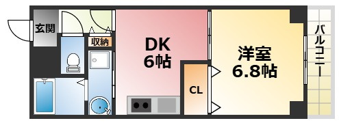 セレナ東甲子園の間取り