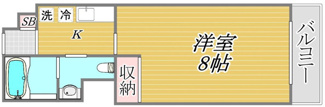 【間取り】 | レジデンス毛利　ＥＡＳＴ | 間取りです。
