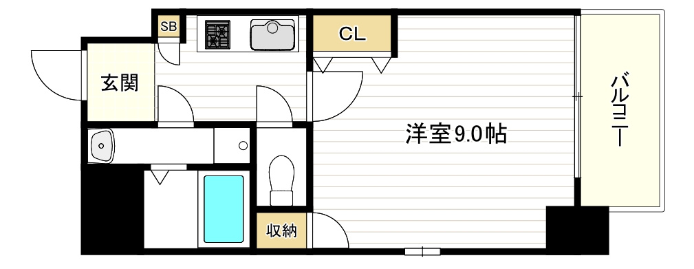 プレミエール西田辺の間取り