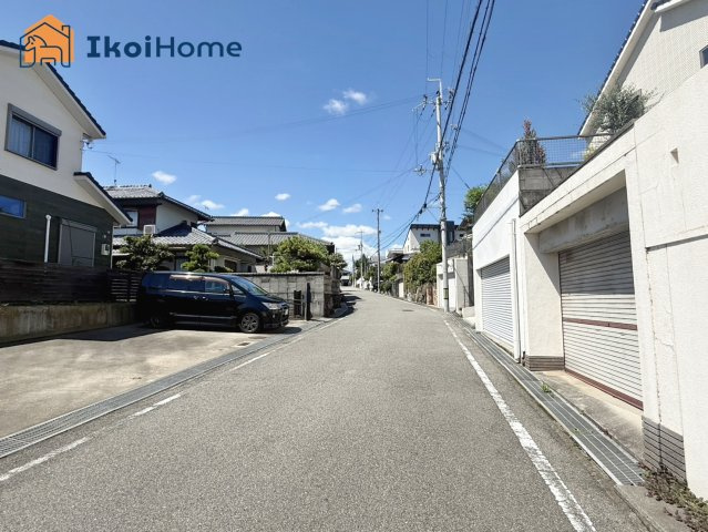 明石市大久保町高丘２丁目全２区画２号地　土地の前面道路含む現地写真|●年中無休：当日予約可●前面道路が約７mございます！交通量も少なくとても静かな環境です！