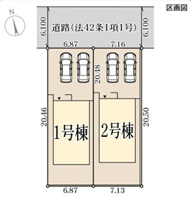 リーブルガーデン神戸市須磨区北落合4期の区画図
