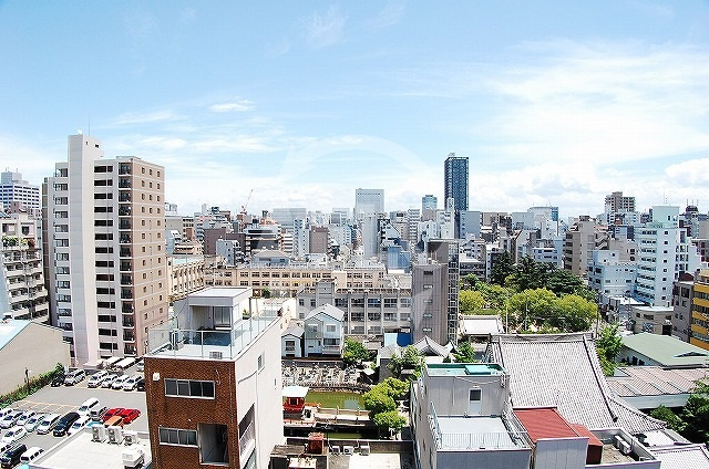 アーバネックス北堀江　堀江小学校区の展望|アーバネックス北堀江　東向き日当たり