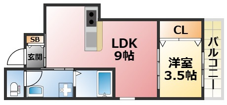 ウェリッシュ東甲子園の間取り