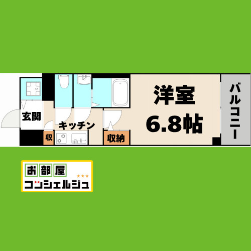S-RESIDENCE熱田Ⅱの間取り