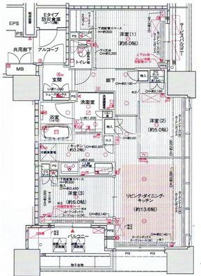 THE CROSS CITY TOWERの間取り