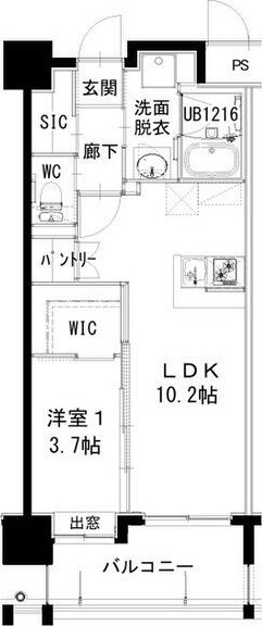 ヒルクレスト片野グランデIの間取り