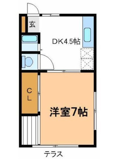 【間取り】 | コーポクサナギ | 間取りです。