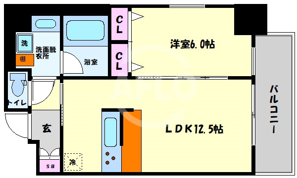 ラクラス本町東の間取り|ラクラス本町東　間取り