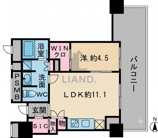 グランドメゾン大濠公園THE TOWER　当仁小学校区の間取り|グランドメゾン大濠公園THE TOWER