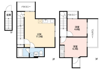 【間取り】 | Garden Terrace CASA | 間取りです。