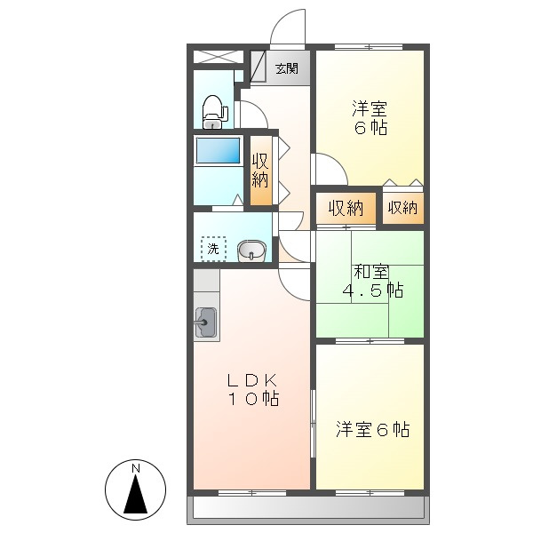 オークハイツの間取り