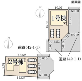 リーブルガーデン姫路市余部区下余部の区画図