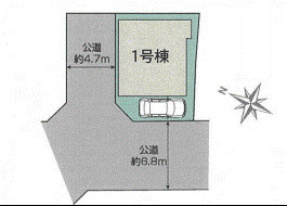 【区画図】 | ブルーミングガーデン交野市私部４丁目 | 区画図
