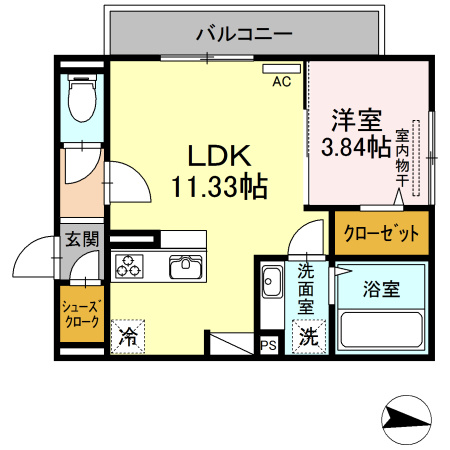 フルールブランの間取り