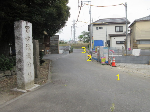 【仲介手数料無料】新築戸建　深谷市本住町16-31（全3棟）の前面道路含む現地写真