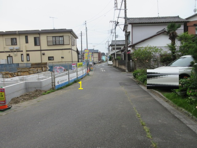 【仲介手数料無料】新築戸建　深谷市本住町16-31（全3棟）の前面道路含む現地写真
