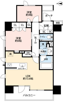 シティハウス千代田外神田の間取り
