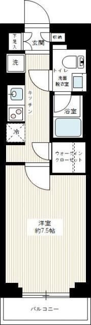 AZEST亀戸Ⅱの間取り