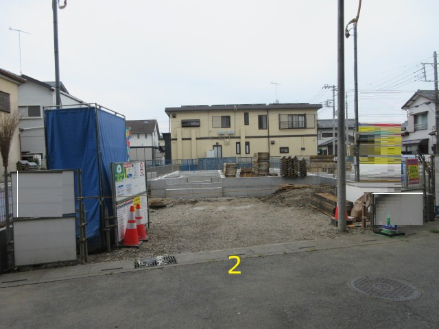 【仲介手数料無料】新築戸建　深谷市本住町16-31（全3棟）の前面道路含む現地写真