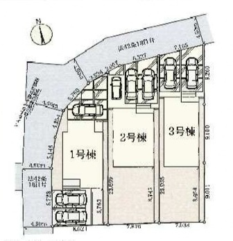 【仲介手数料無料】新築戸建　深谷市本住町16-31（全3棟）の区画図