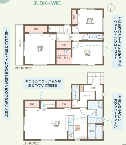 リーブルガーデン斑鳩町服部1丁目の間取り