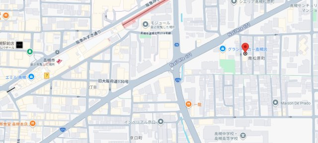 グロリアマンションの地図