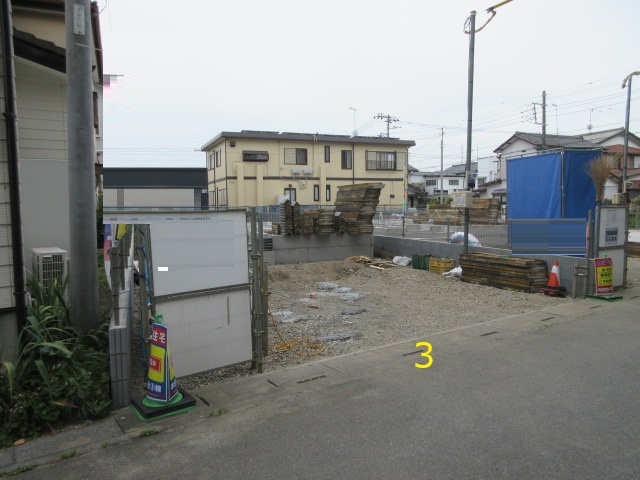 【仲介手数料無料】新築戸建　深谷市本住町16-31（全3棟）の前面道路含む現地写真