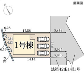 リーブルガーデン大和高田市根成柿4期の区画図