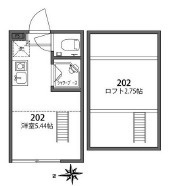 北区岩淵町のアパートの間取り